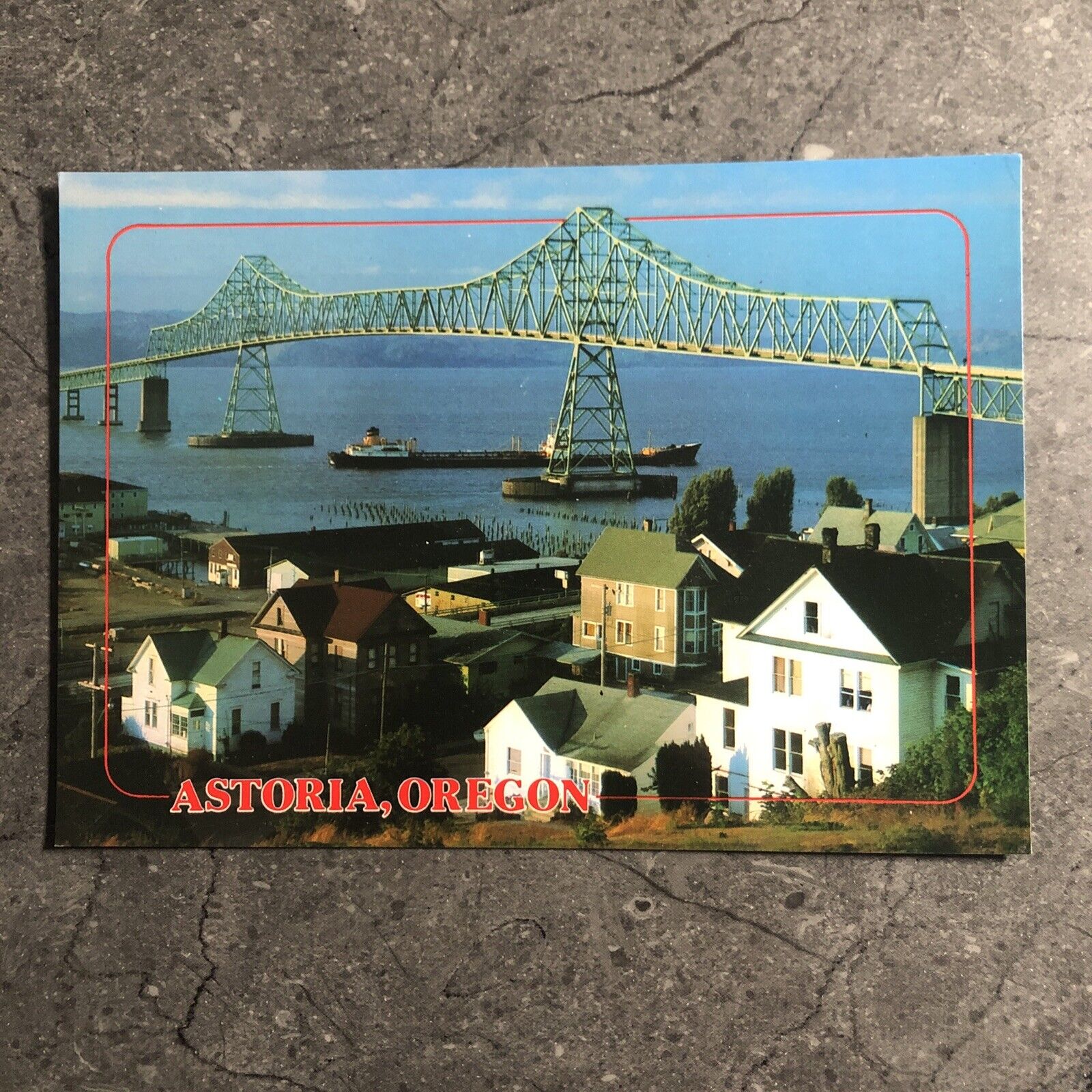 Astoria Bridge Oregon Postcard Unposted