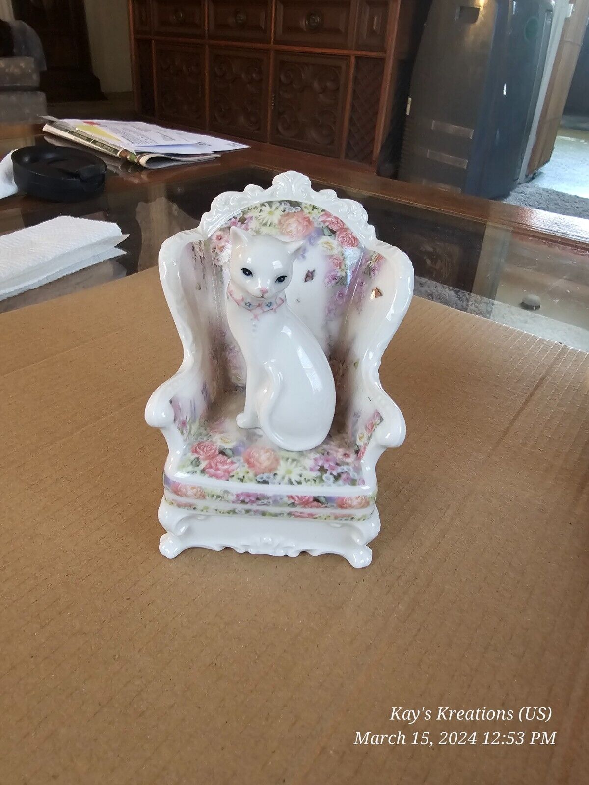 Vintage KittyKats Cat Chair Figurine Kitty Kats 16657 Westland Giftware
