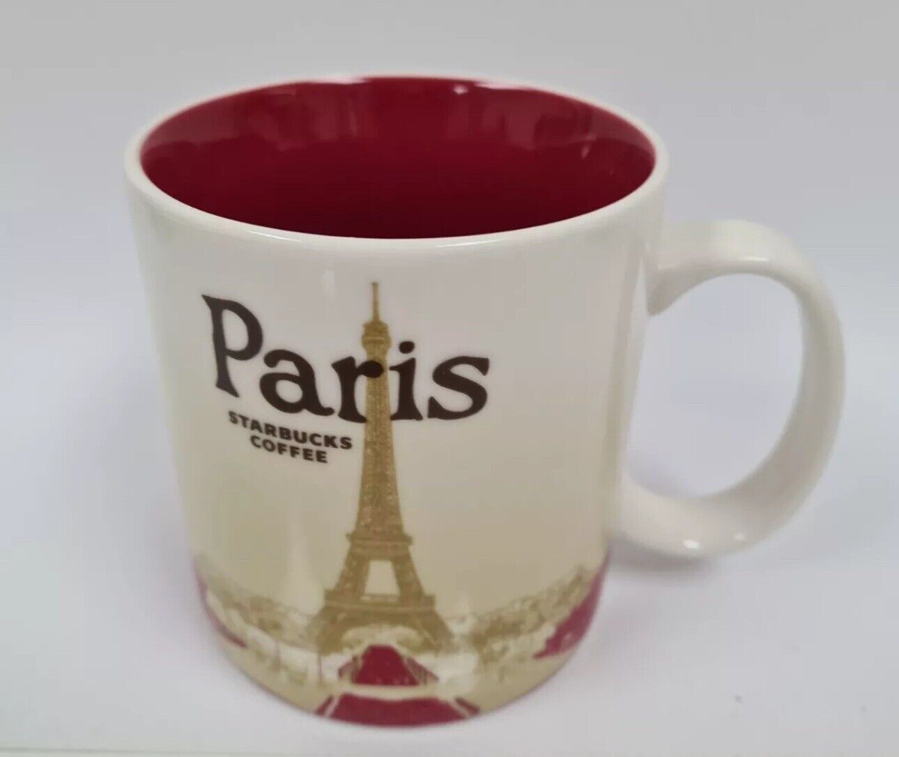 Starbucks Paris France Eiffel Tower Global Icon Collection Coffee Mug Cup 16 oz