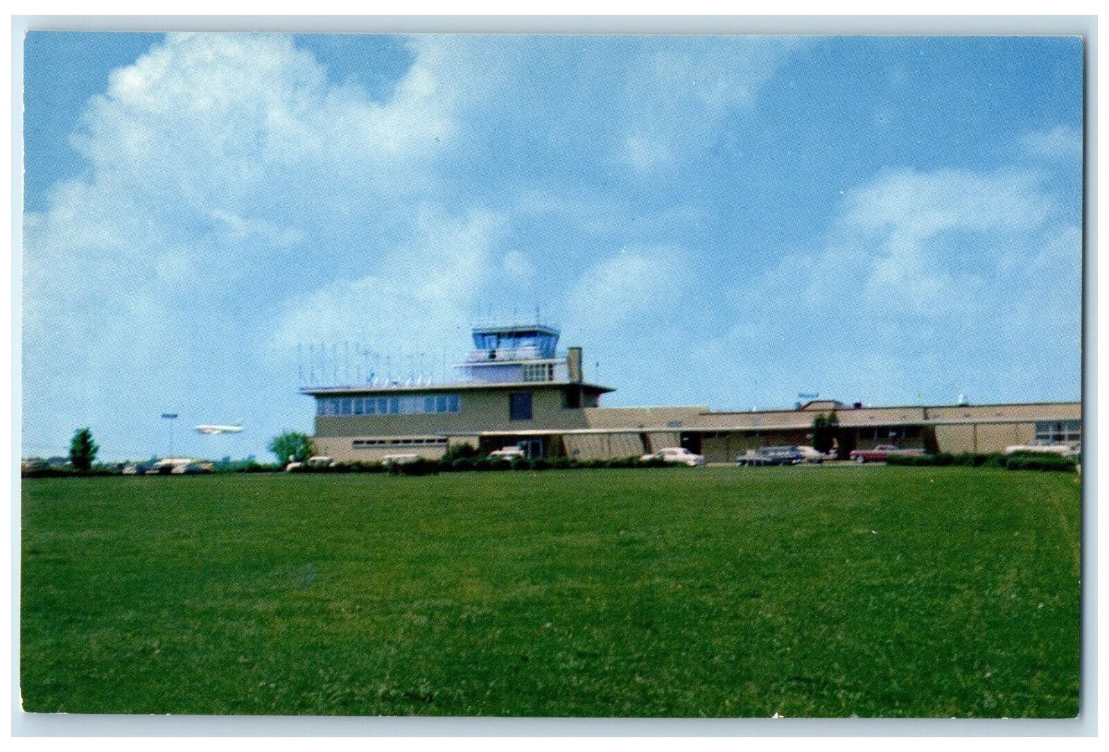 c1960's Airport Servicing Waterloo And Cedar Falls Iowa IA Unposted Postcard