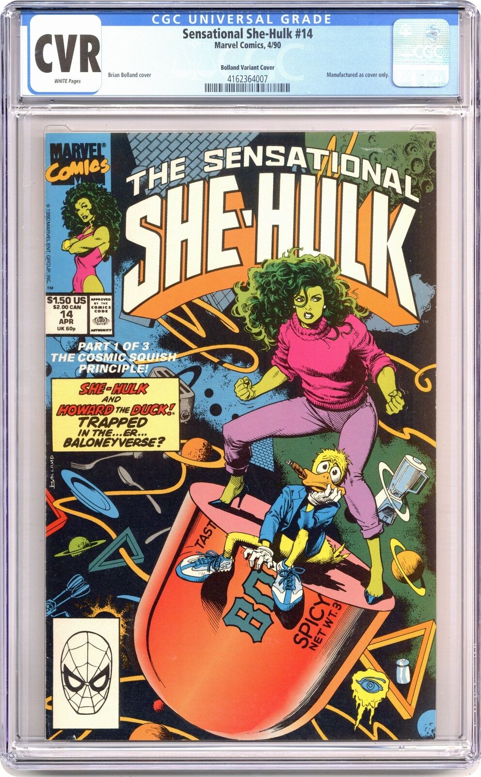 Sensational She-Hulk (1989) Bolland Cover 14 CGC CVR Bolland Variant Cover 