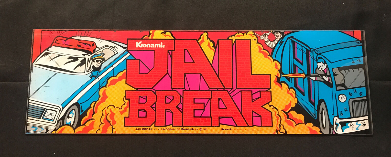 Jail Break 1985 Konami Marquee Plexi 