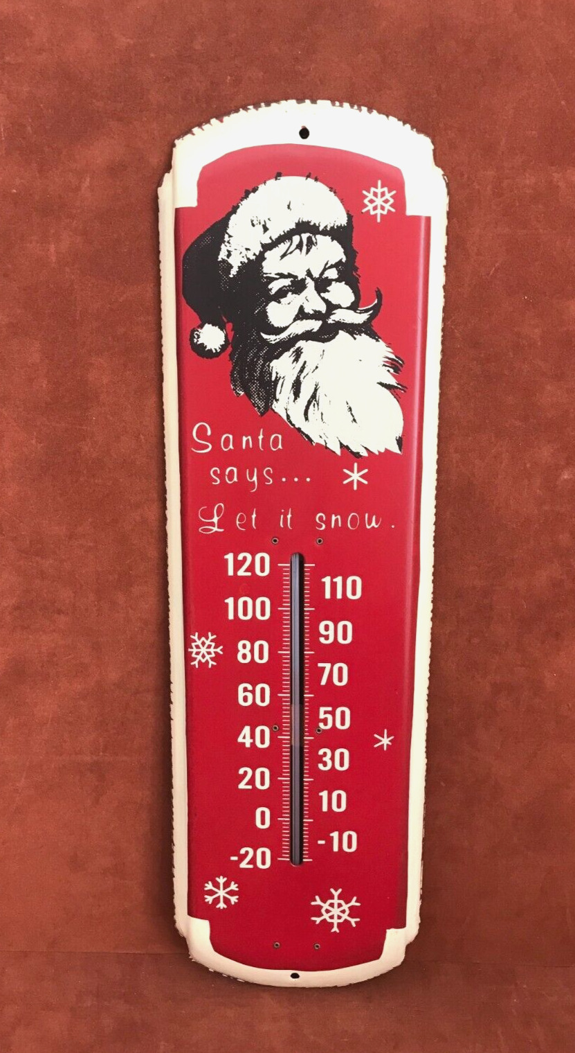 Vintage SANTA SAYS... LET IT SNOW Christmas 17\