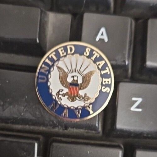 United States Navy NAVAL HAT TIE LAPEL Symbol Emblem Logo Pin 1 Inch