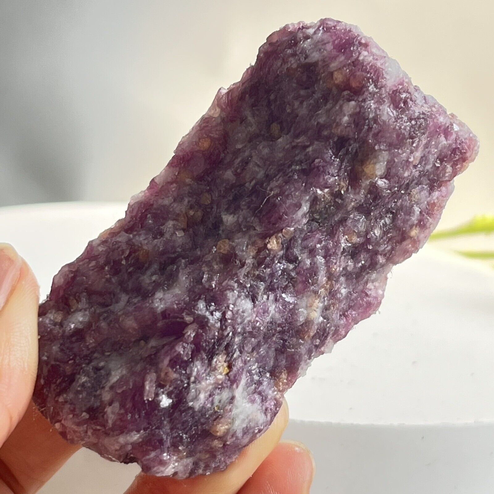 130g Superb Lepidolite / Purple Mica - Rare Raw Natural Mineral Specimen