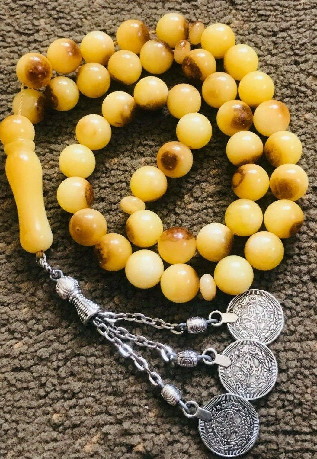 Prayer Beads Rosary Misbaha Old Muslim Islamic Antique German Bakelite Miscky 41