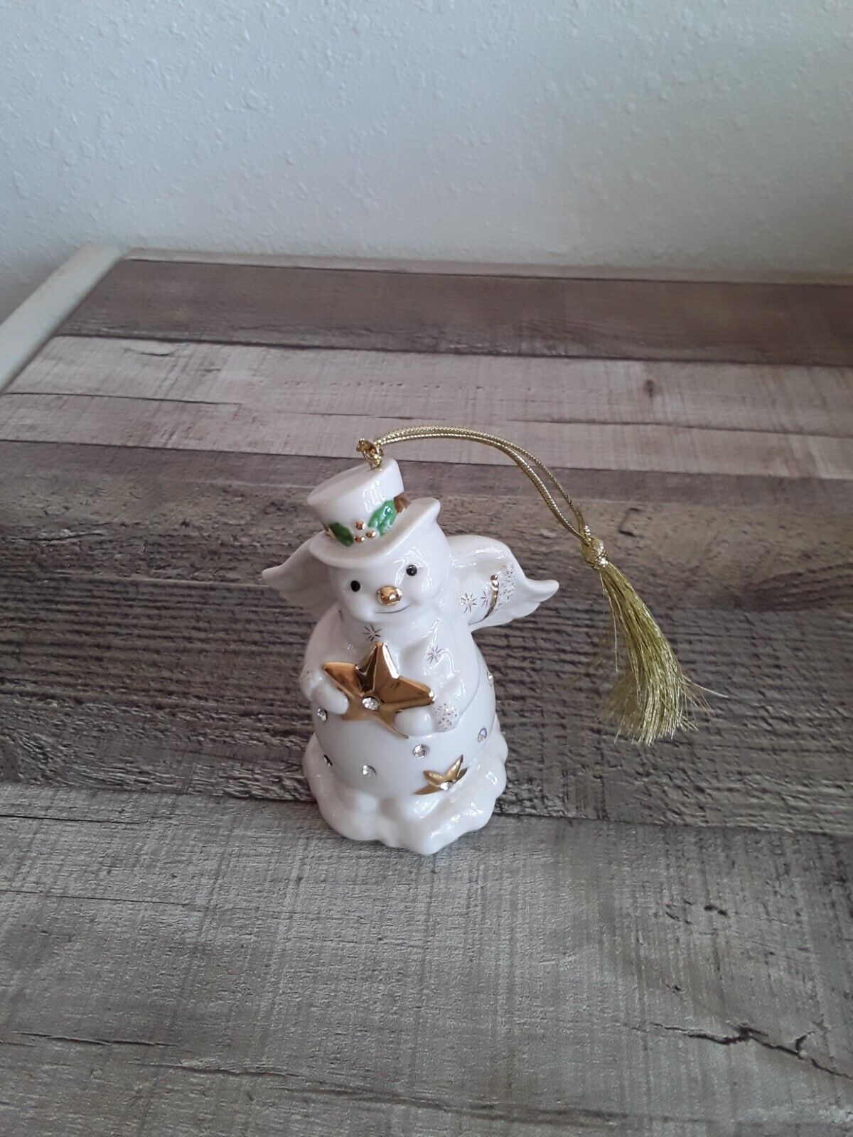 Lenox Christmas Ornament Razzle Dazzle Snowman Angel New No original Box