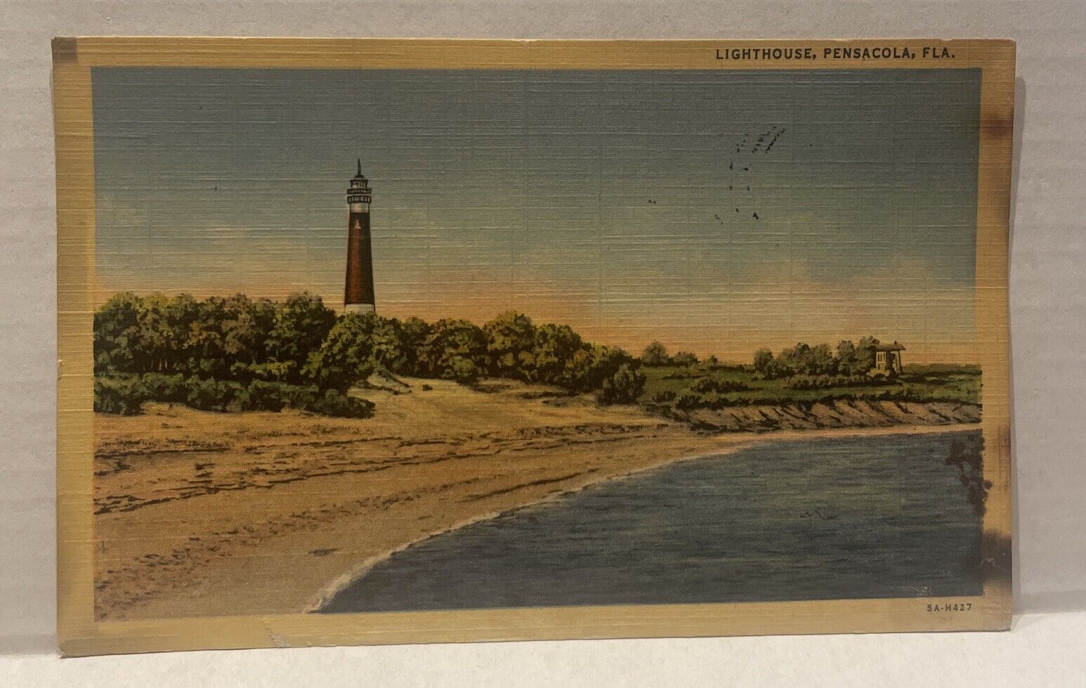 Pensacola Florida FL Postcard View Of The Lighthouse  Posted 1956