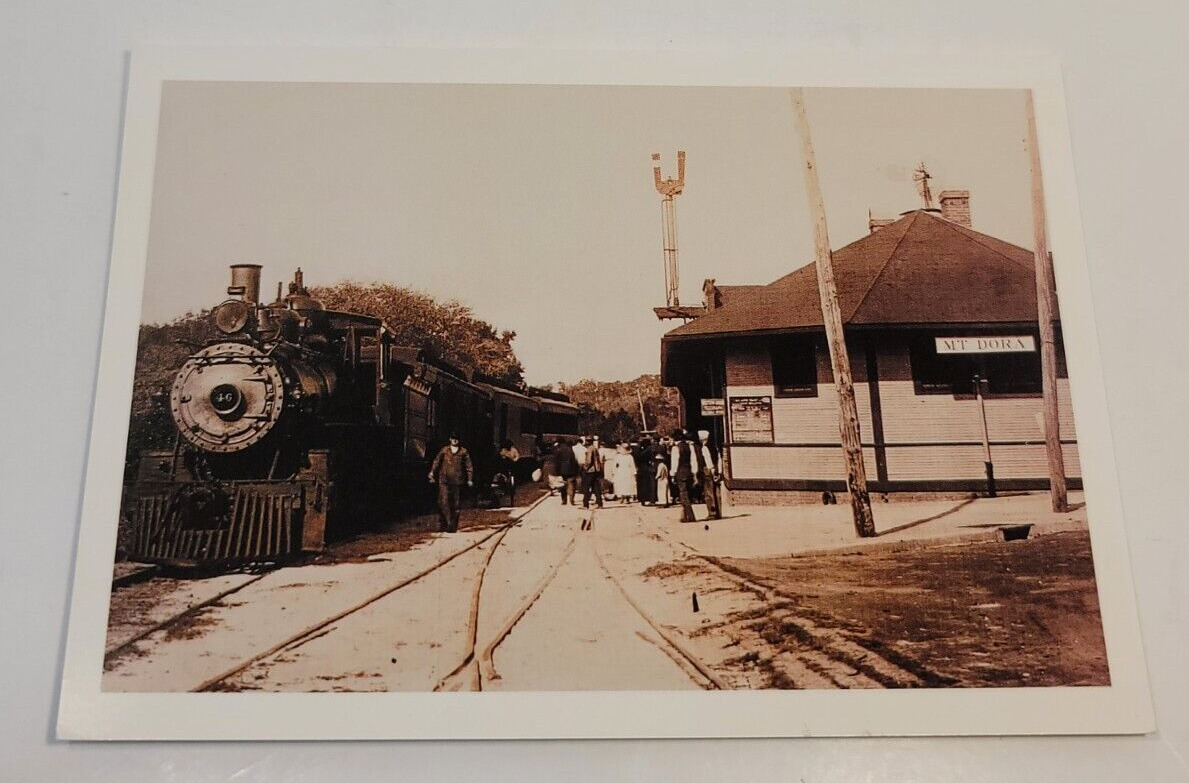 Mt Dora Train Depot Photo Print Postcard