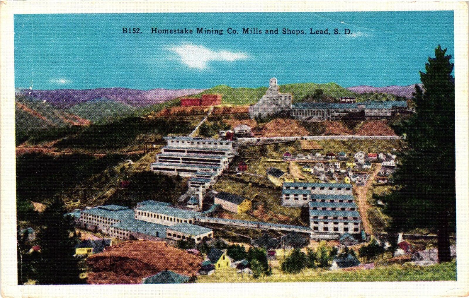 Vintage Postcard- Homestake Mine, Lead, SD