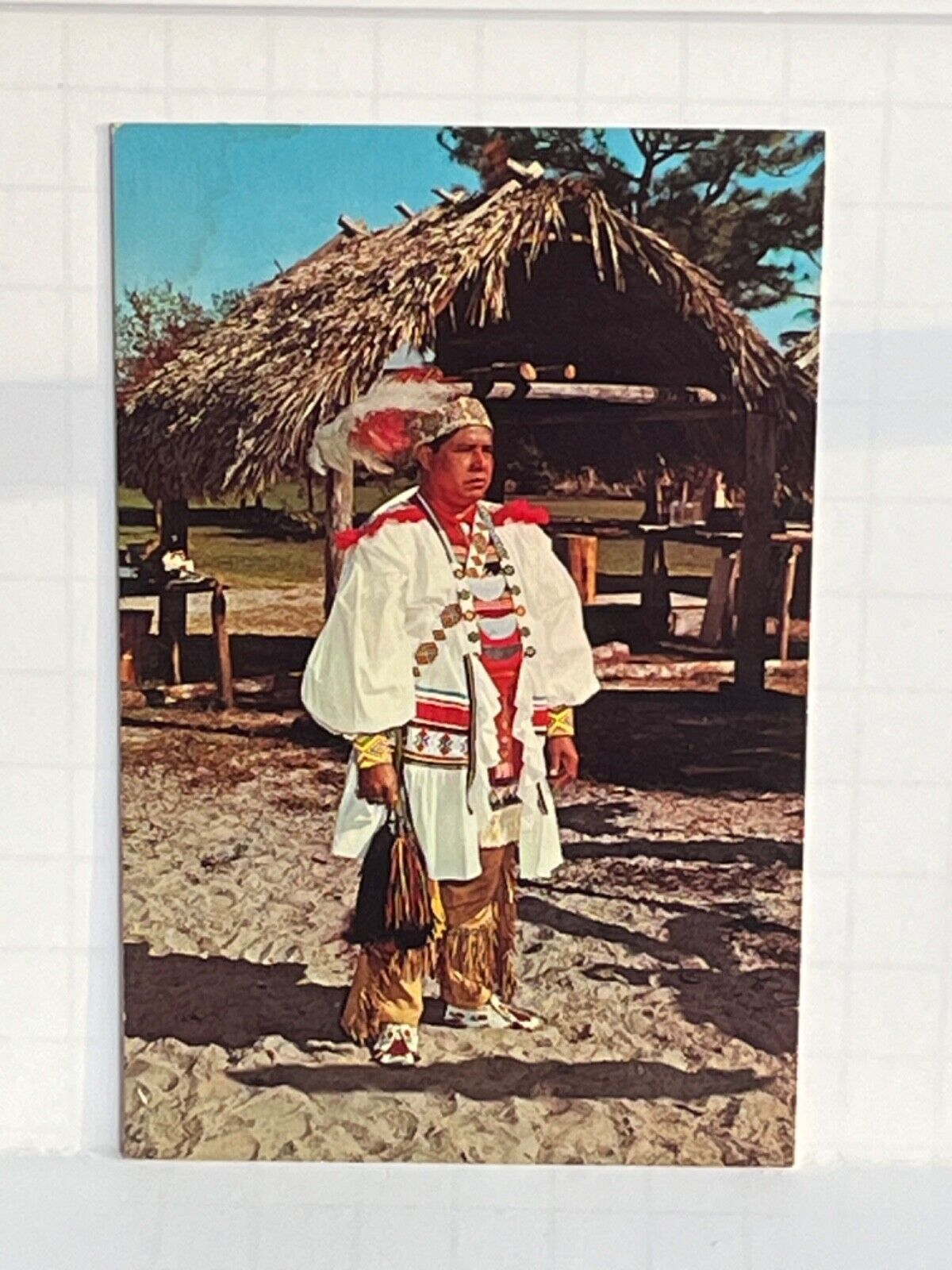 Postcard Seminole Chief Billy Osceola Florida FL A16