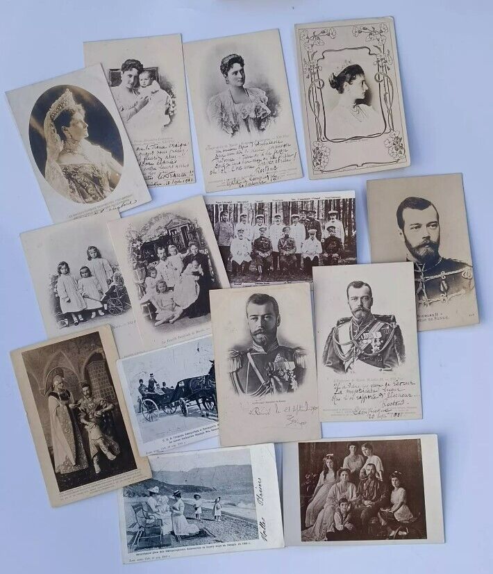 Lot Tsar Nicholas II Romanov family Antique Russian Royalty Postcards Russia