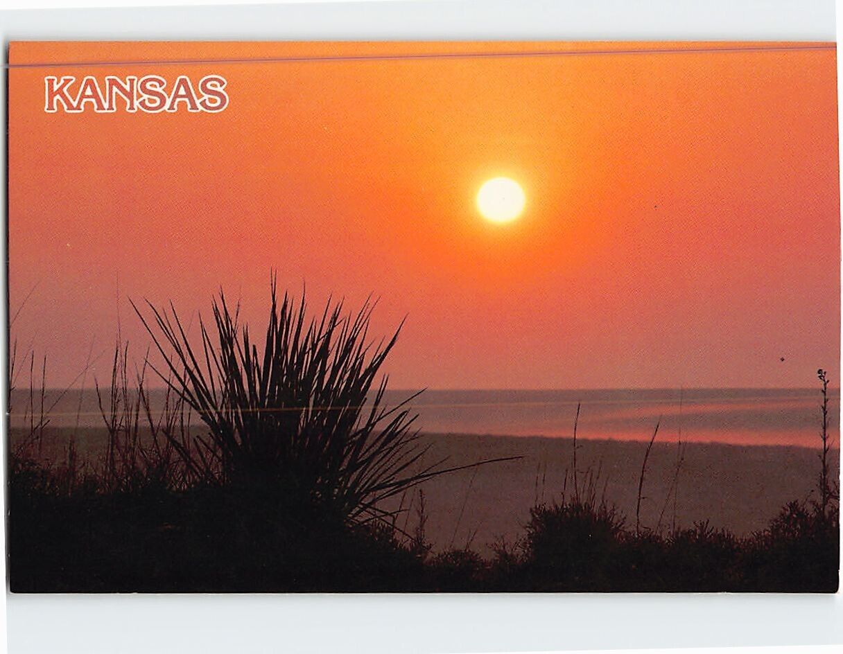 Postcard Summer sunrise Kansas USA