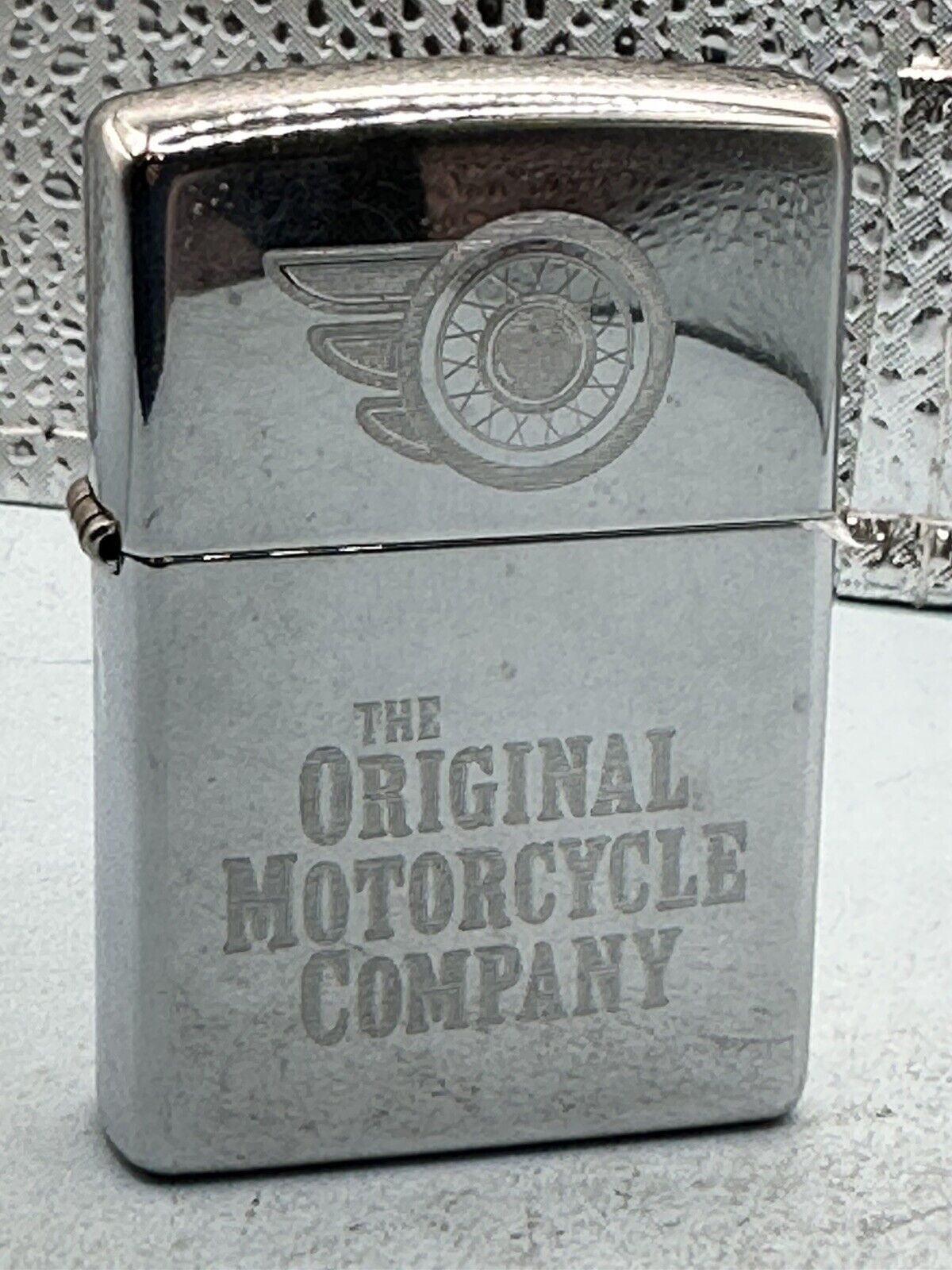 Vintage 2005 Indian Original Motorcycle Company High Polish Chrome Zippo Lighter