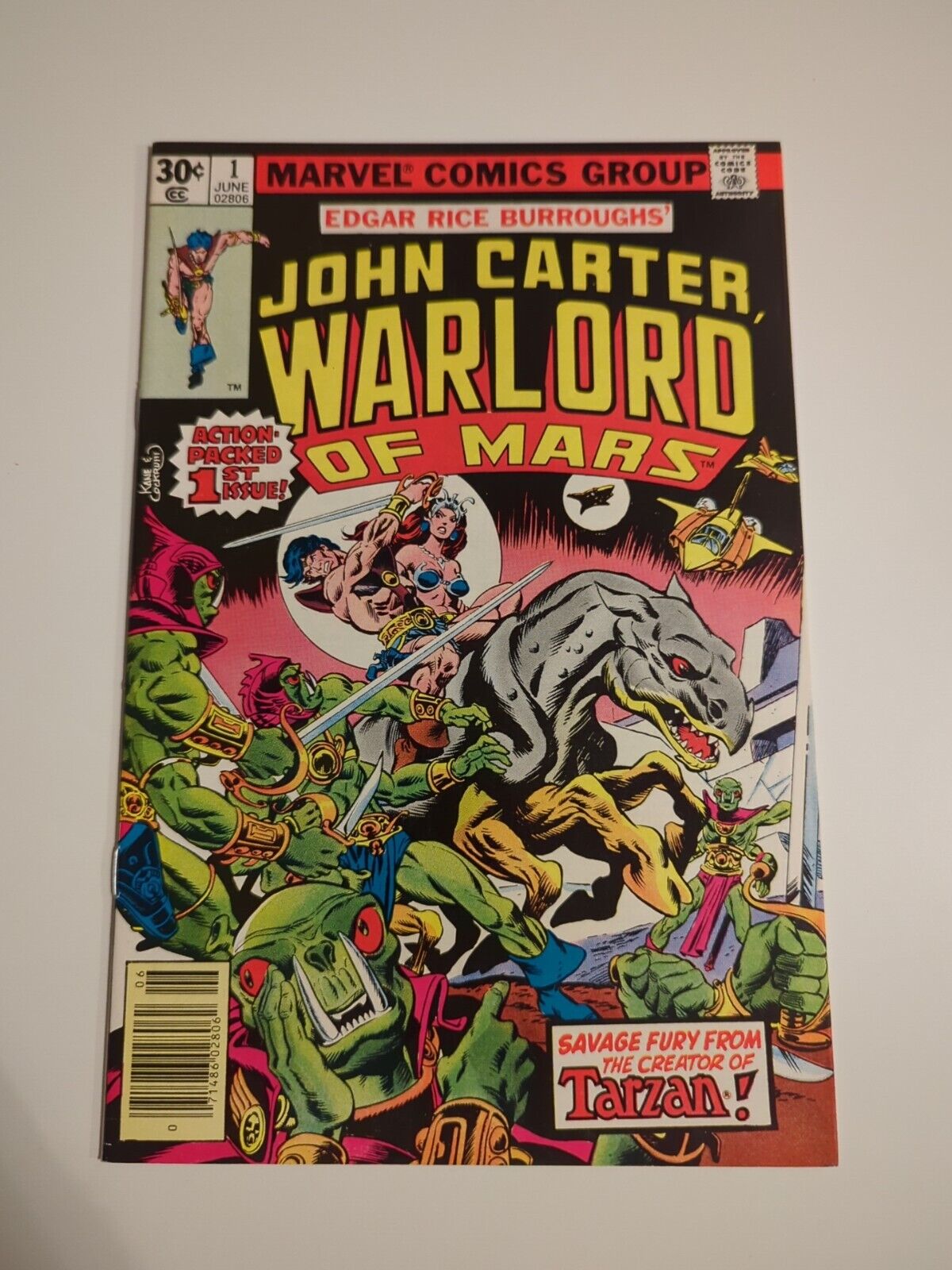 John Carter, Warlord of Mars #1 Marvel Comics 1977 HIGH GRADE
