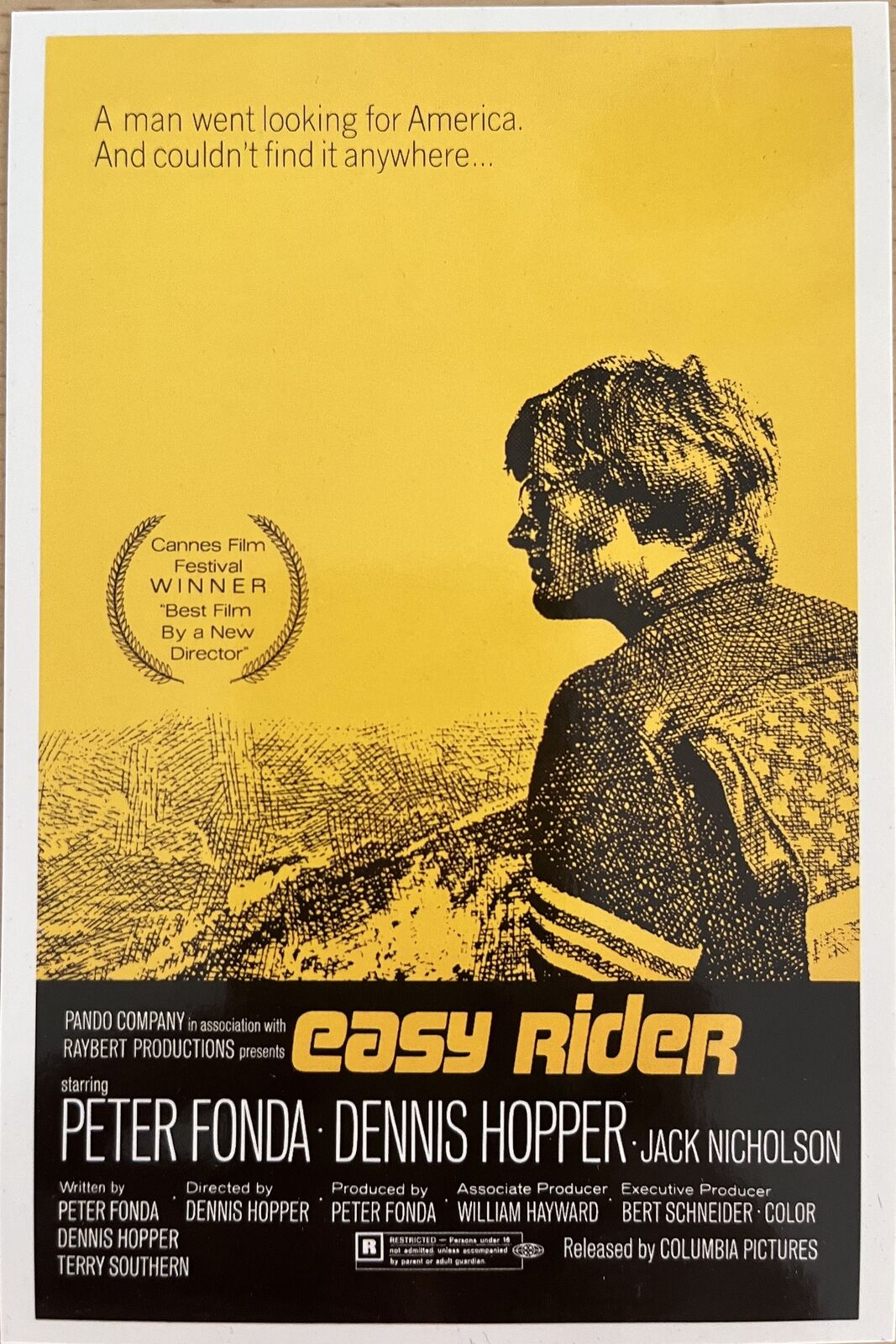 Easy Rider Peter Fonda Size: 10x15cm POSTCARD