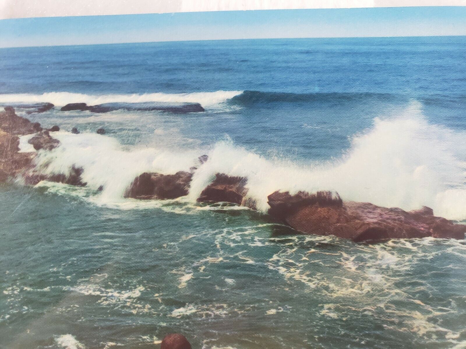 C 1960s Picturesque Coast Line Ocean Waves View by HS Crocker SF CA Postcard
