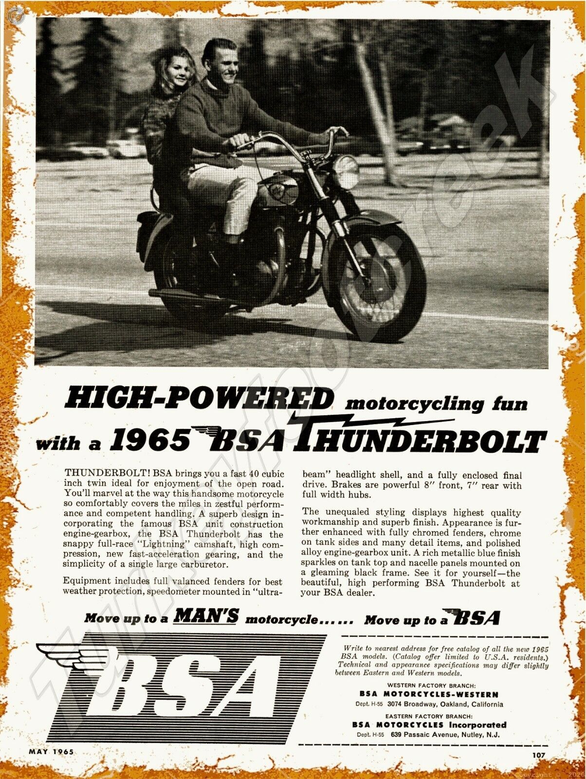 1965 BSA Thunderbolt Ad 9\