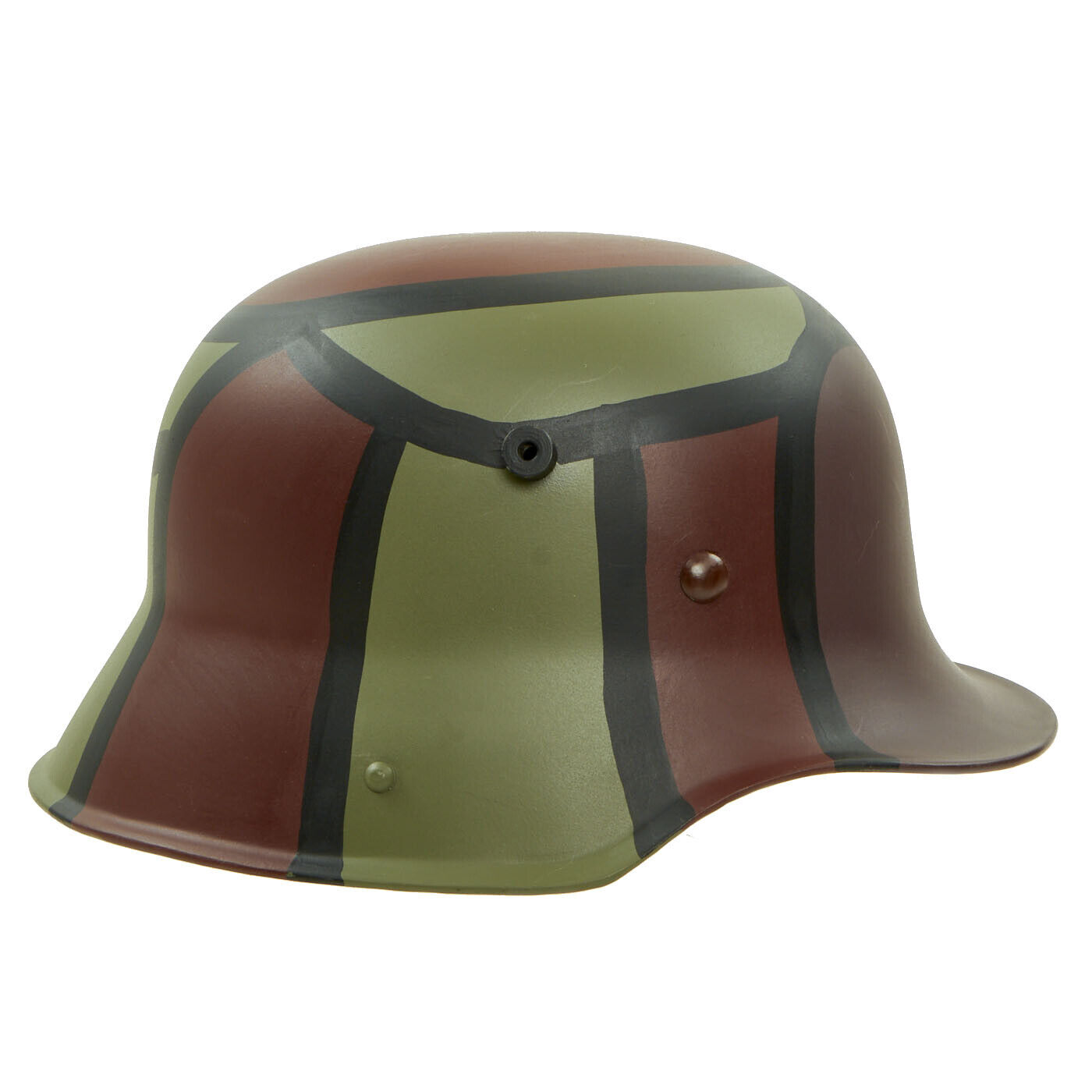 German WWI M16 Stahlhelm Steel Helmet, M-1916, Hand Painted Camouflage