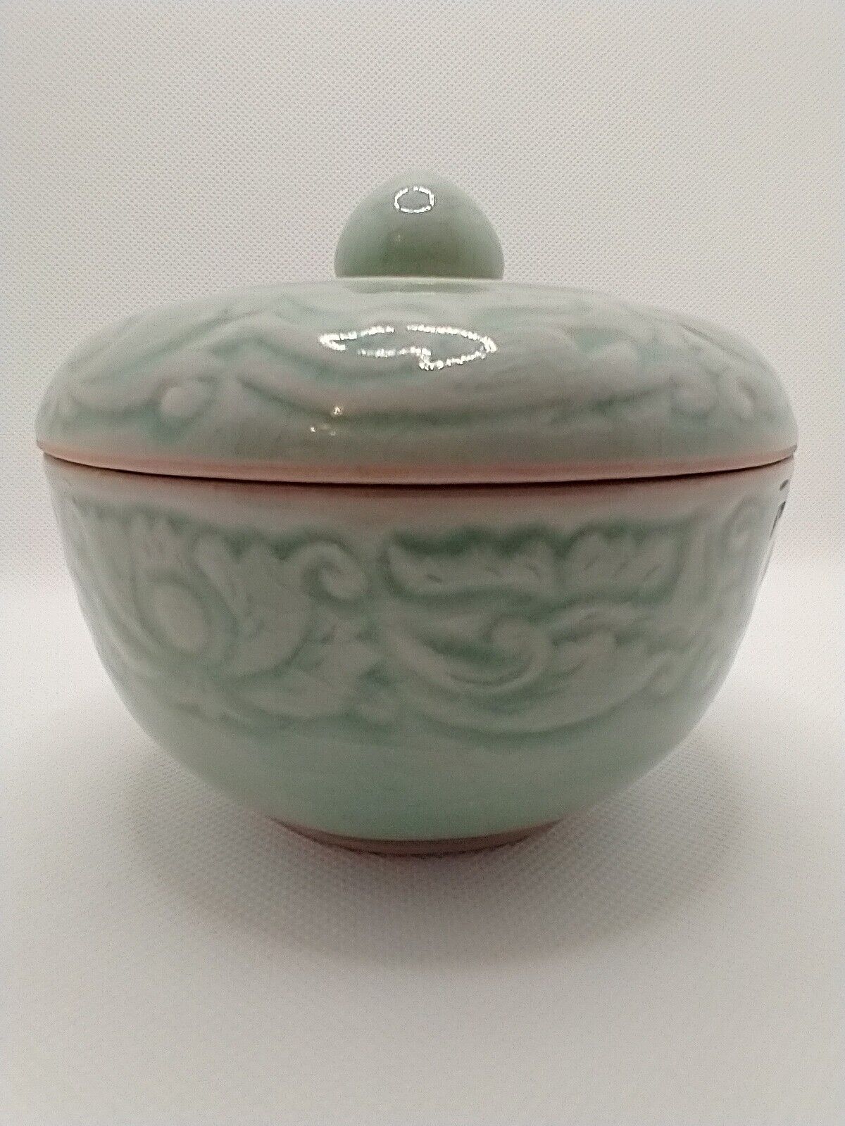 MOTHER'S DAY VINTAGE AUTHENTIC BAAN CELADON THAILAND RICE BOWL GREEN 4.5x4.25