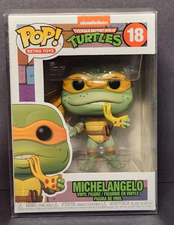 Funko POP RetroTeenage Mutant Ninja Turtles Michelangelo #18 Ship In Protector 