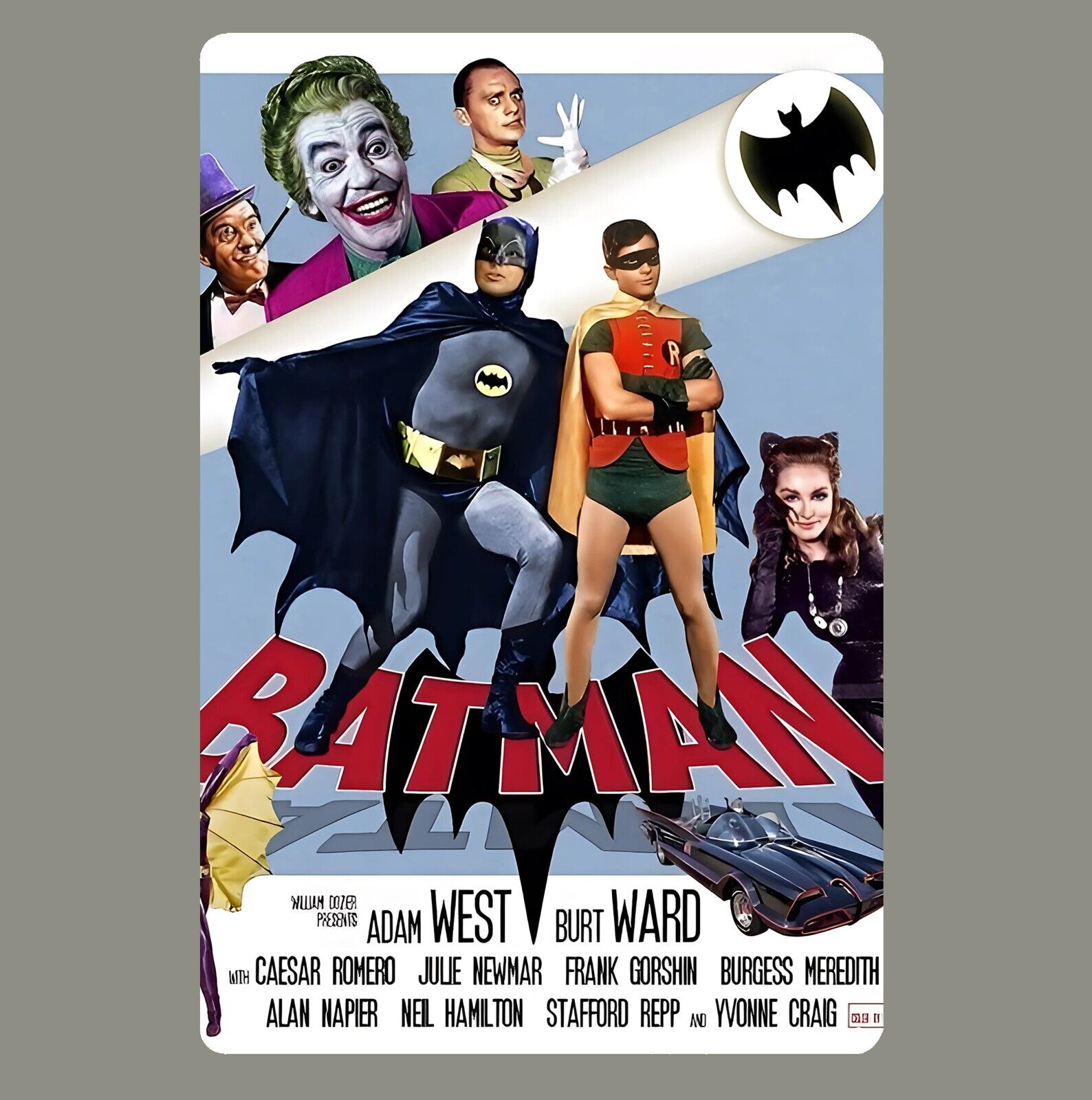 Batman Tv Series Retro Movie Metal Poster Collectable Tin Sign - Size:20x30cm