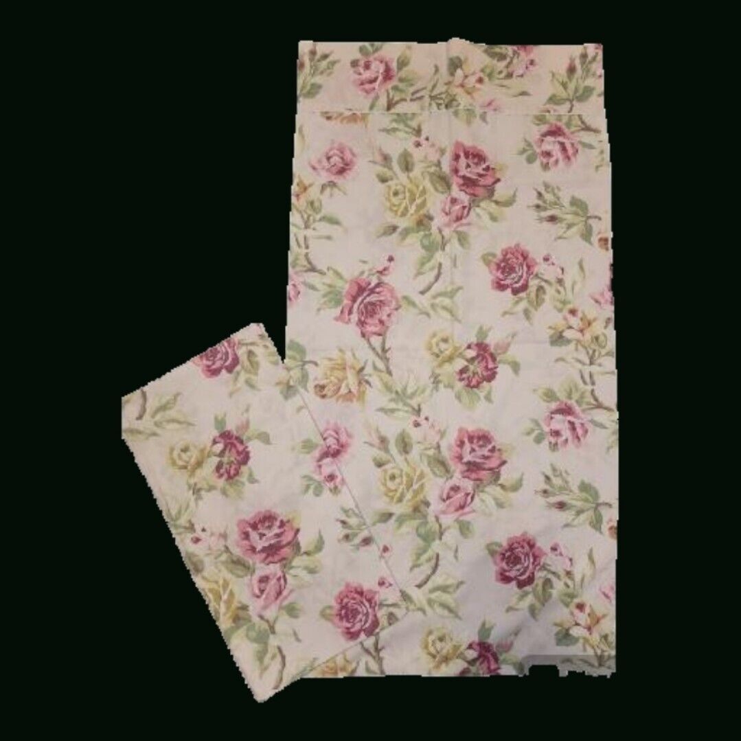 Pair Vintage Rose Cottagecore Pillowcases Pillow Case
