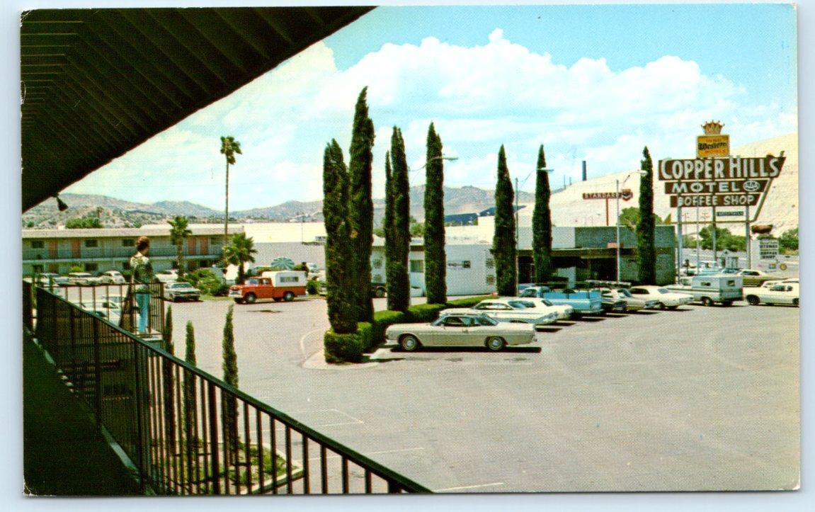 MIAMI, AZ Arizona ~ Roadside COPPER HILLS MOTOR HOTEL  1971 Gila County Postcard
