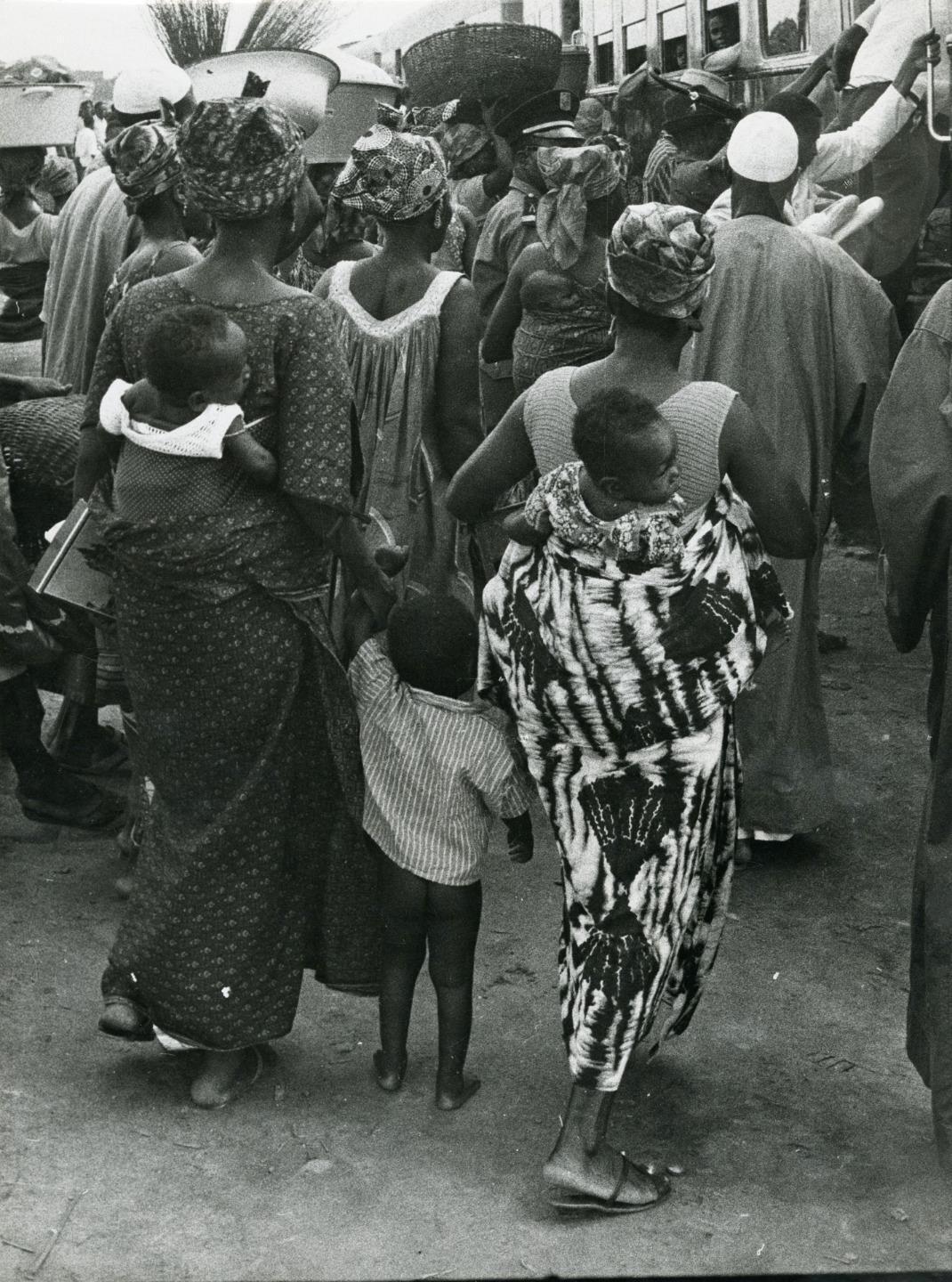c. 1940's Street Scene in Ivory Coast, Africa Photo LOUIS LUCCHESI