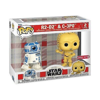Funko POP Star Wars: Disney 100 Retro Reimagined R2-D2 & C-3PO Figures - 2pk