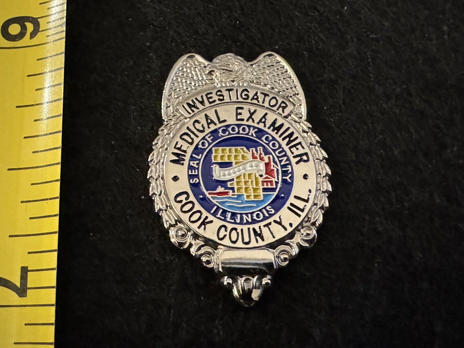 Cook County IL Medical Examiner Investigator Mini Badge Lapel Pin