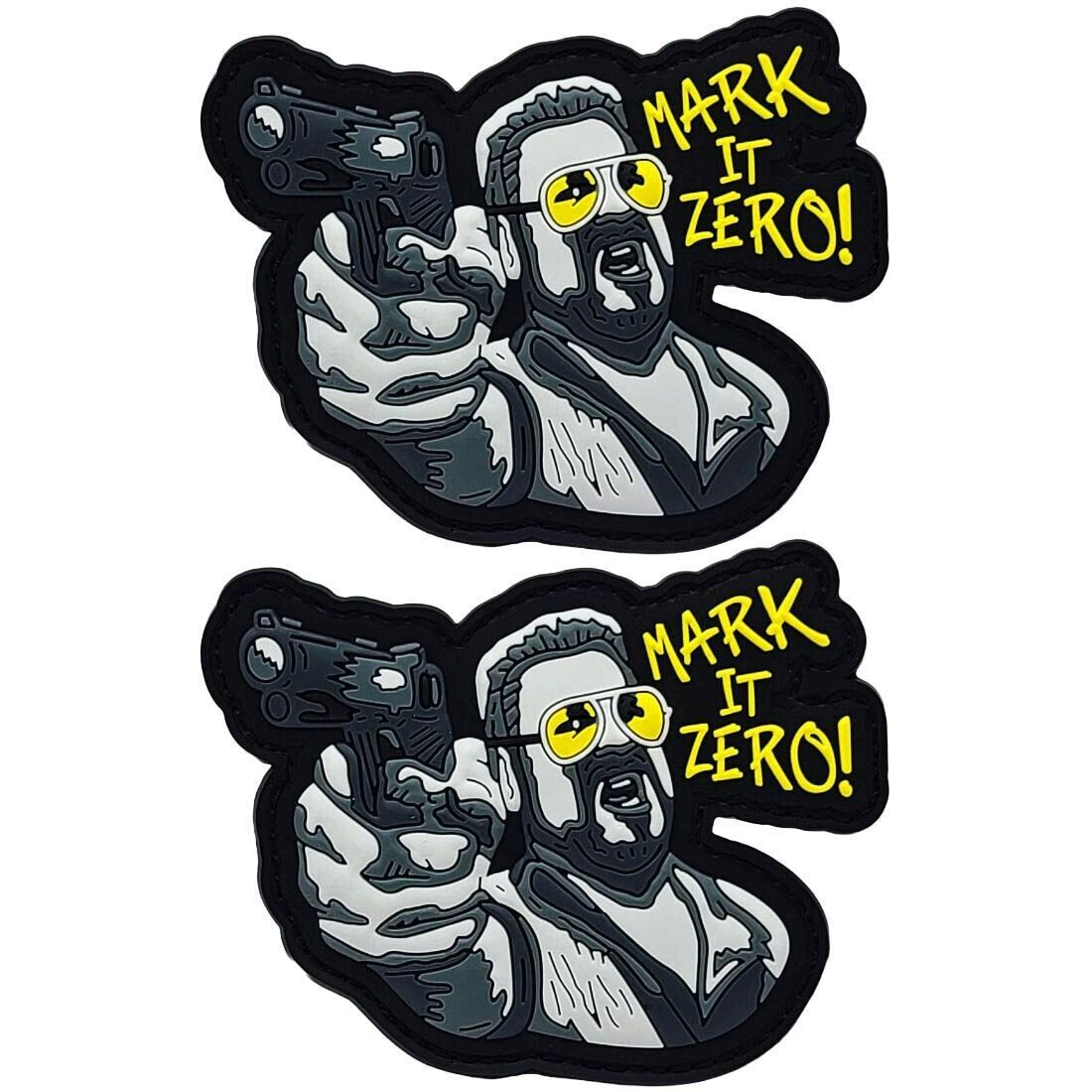 Mark It Zero Big Lebowski PVC RUBBER PATCH | 2PC  HOOK BACKING   3\