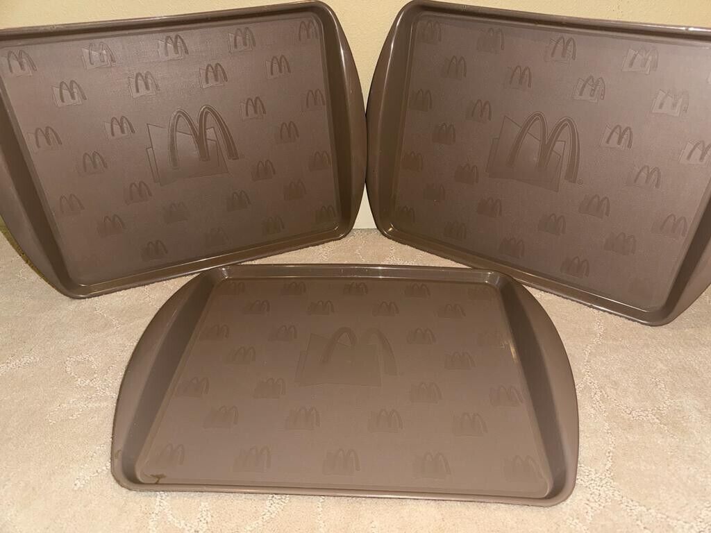 BRAND NEW Vintage McDonalds Brown Plastic Serving Tray - sold individually