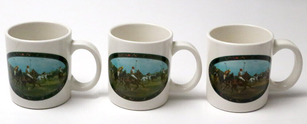 POLO by RALPH LAUREN 1978 Mugs Cups Vintage Limited Edition Set of 3 Nice