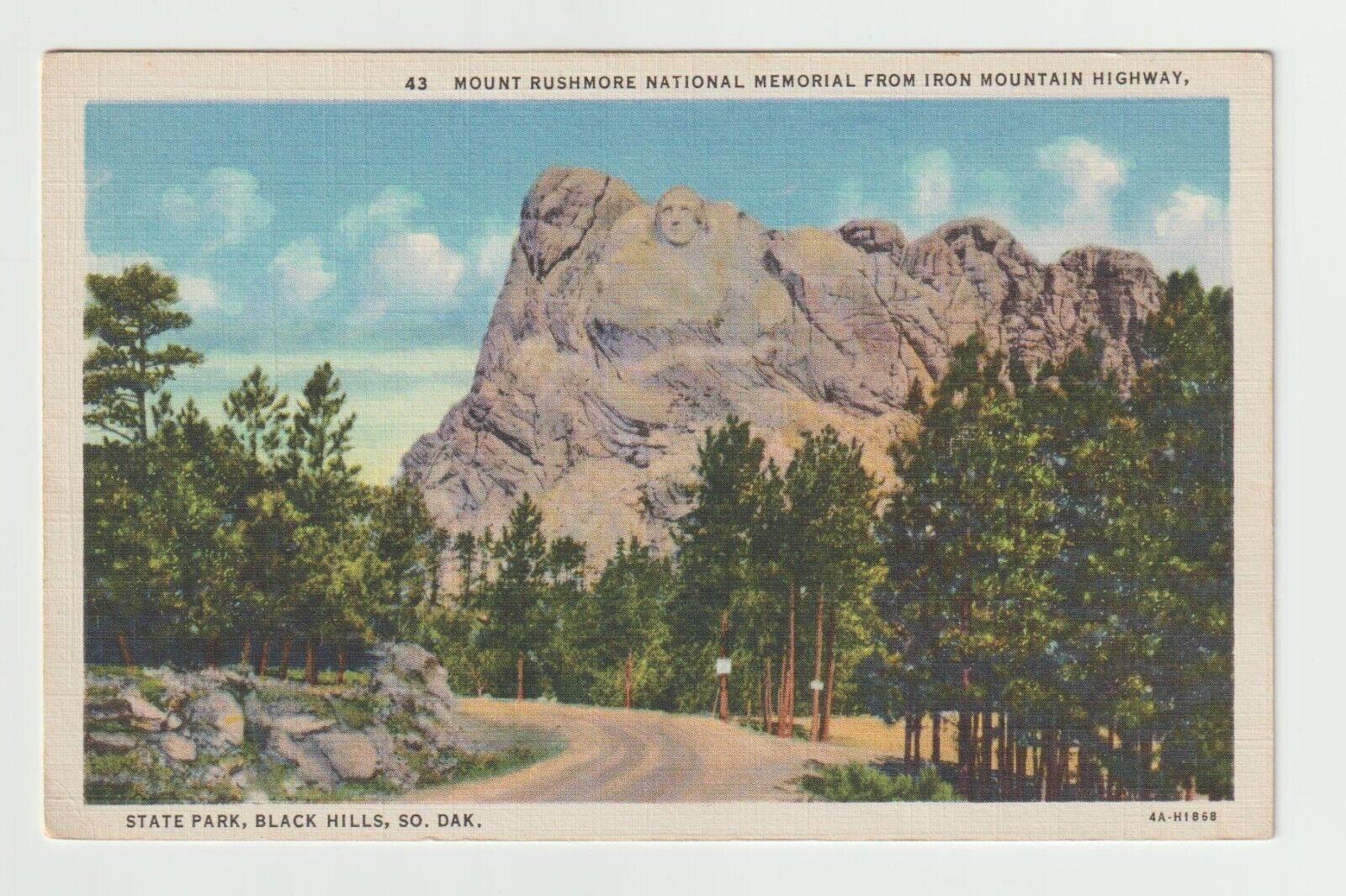 Mount Rushmore National Memorial From Iron Mountain Highway