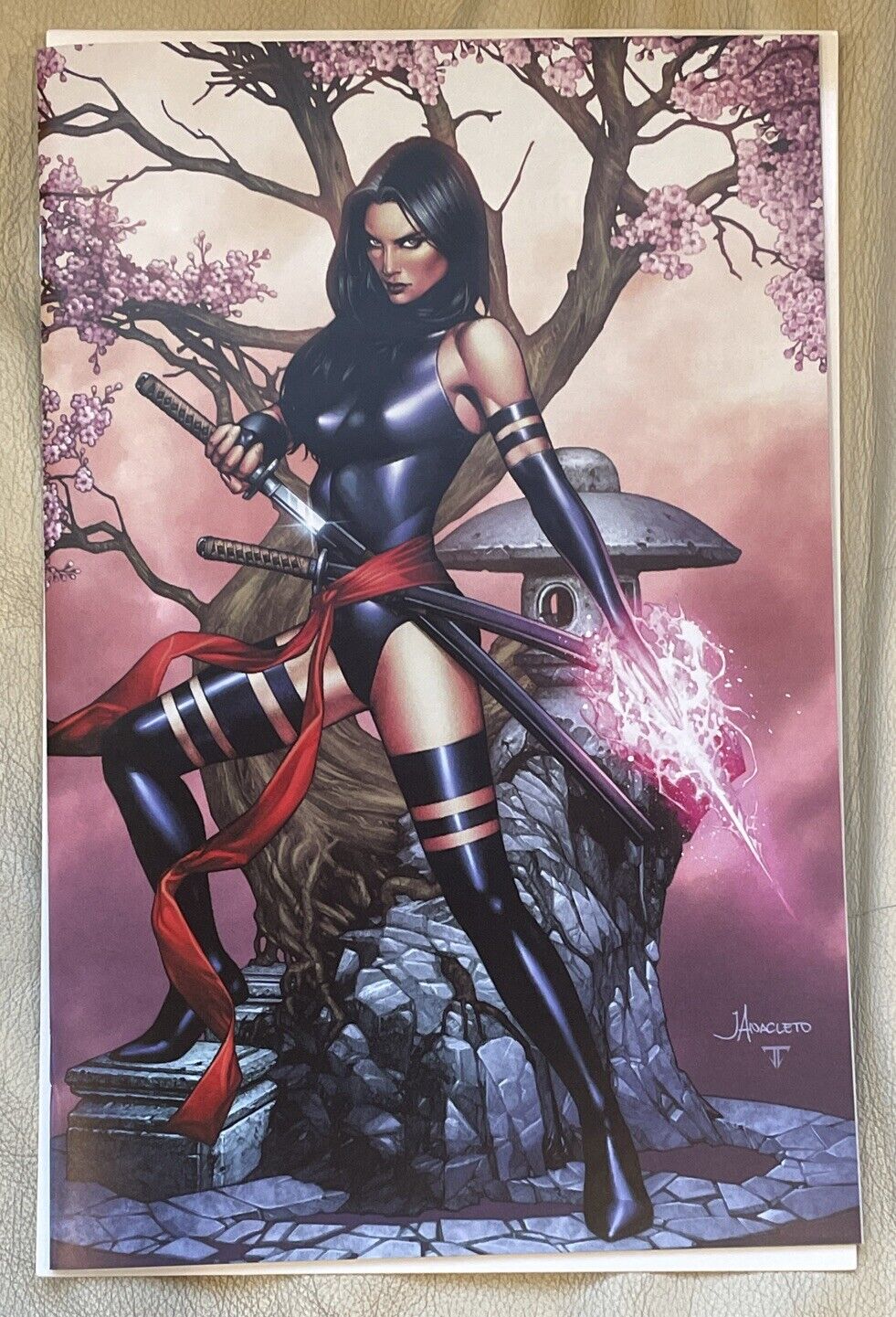 Marvel X-Men #34 (2024) Anacleto Psylocke Virgin Variant Cover