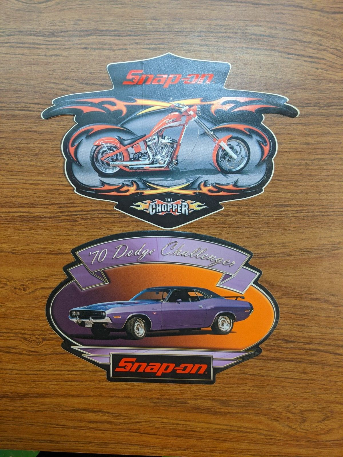 Vintage Snap On Tools Tool Box Stickers 1970 Dodge RT Challenger V-Twin Chopper