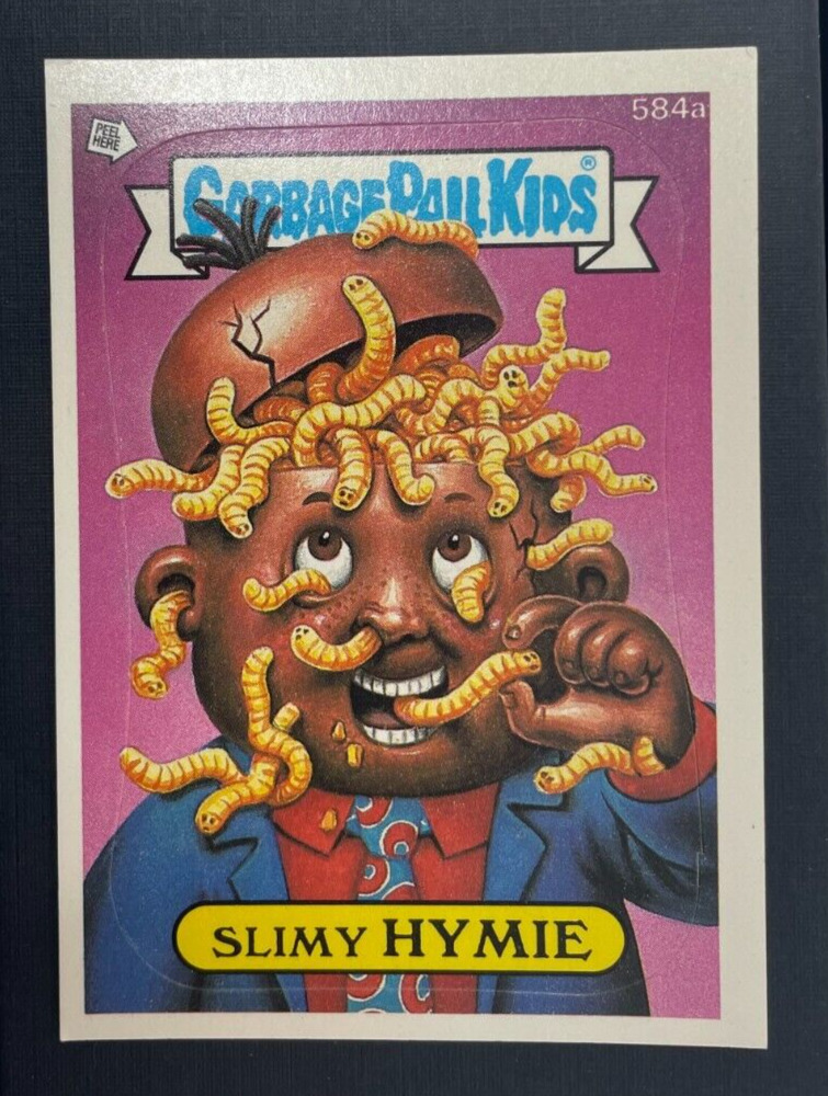 1988 Topps Garbage Pail Kids Series 15 Slimy Hymie 584a FULL Puzzle DIE-CUT