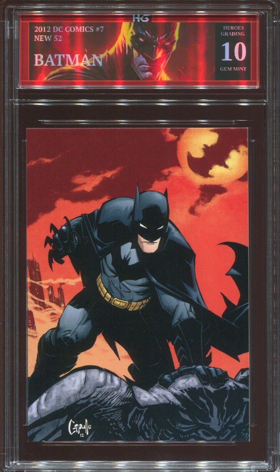2012 CRYPTOZOIC DC COMICS THE NEW 52 BATMAN #7 HEROES GRADING GEM MINT 10