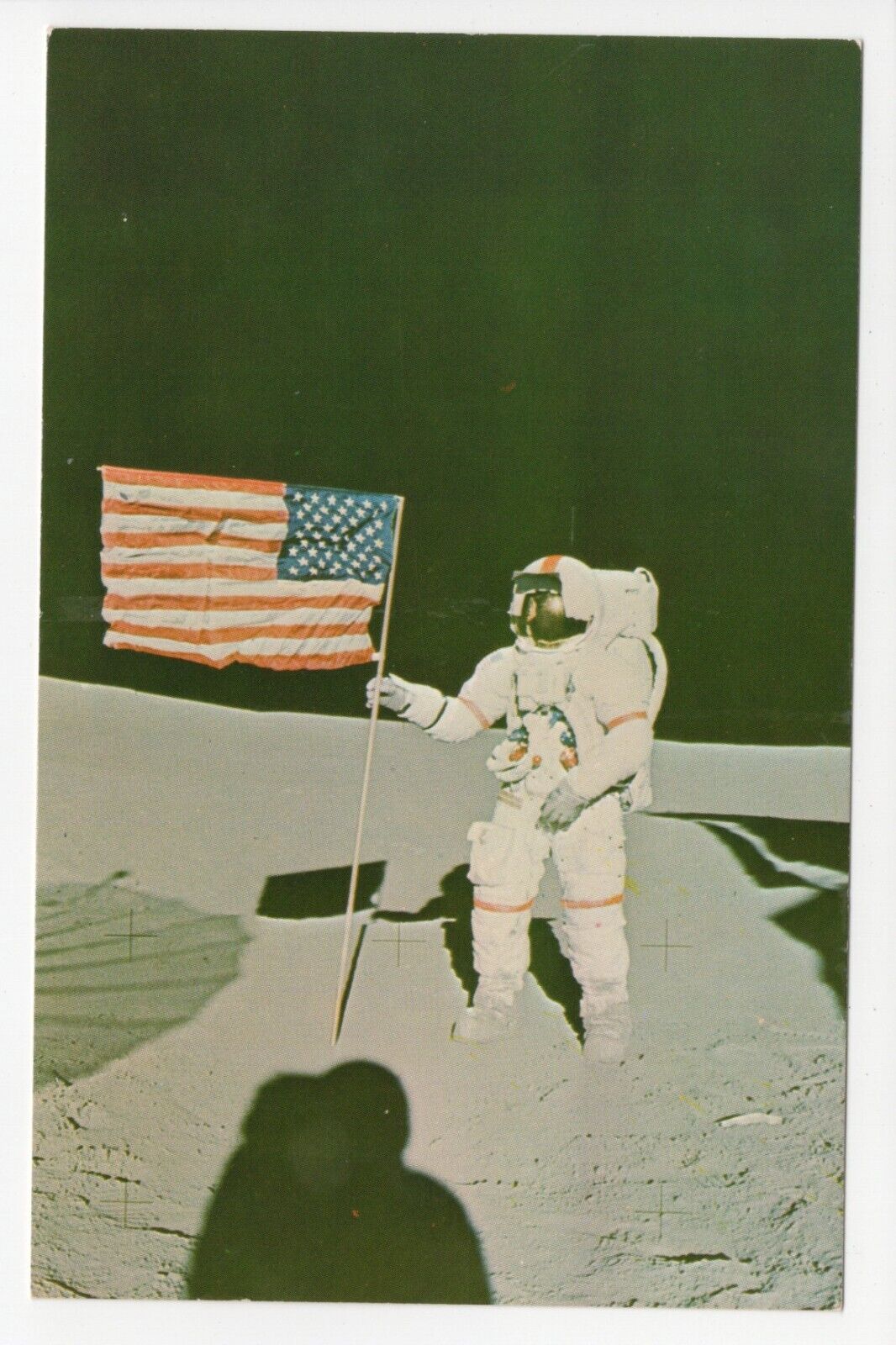 Astronaut Alan B. Shepard Jr. Apollo 14 Moon Landing Space Chrome Postcard