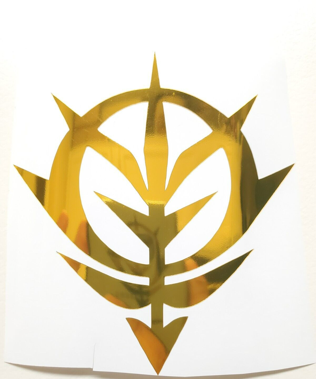 Mobile Suit Bandai Gundam Zeon Emblem Logo Gold Sticker Vinyl Decal  Waterproof