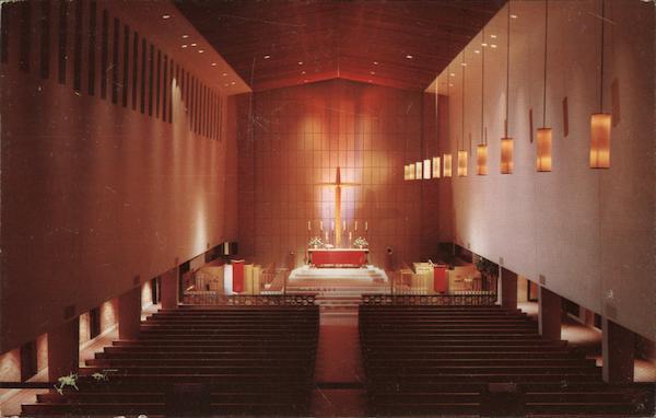1968 Denver,CO Augustana Lutheran Church Colorado Mwm Co. Chrome Postcard