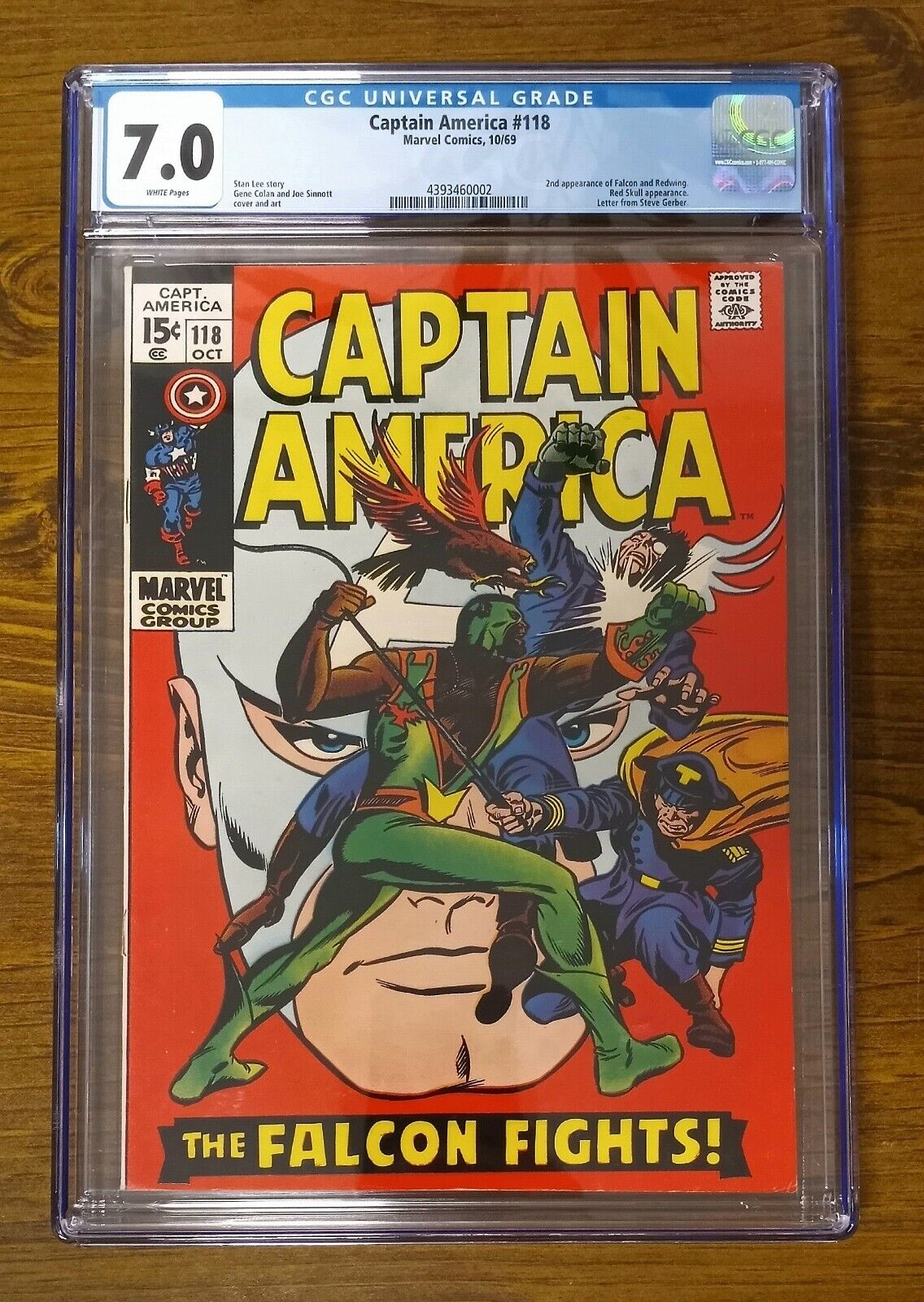 Captain America 118 (Oct 1969, Marvel) CGC 7.0