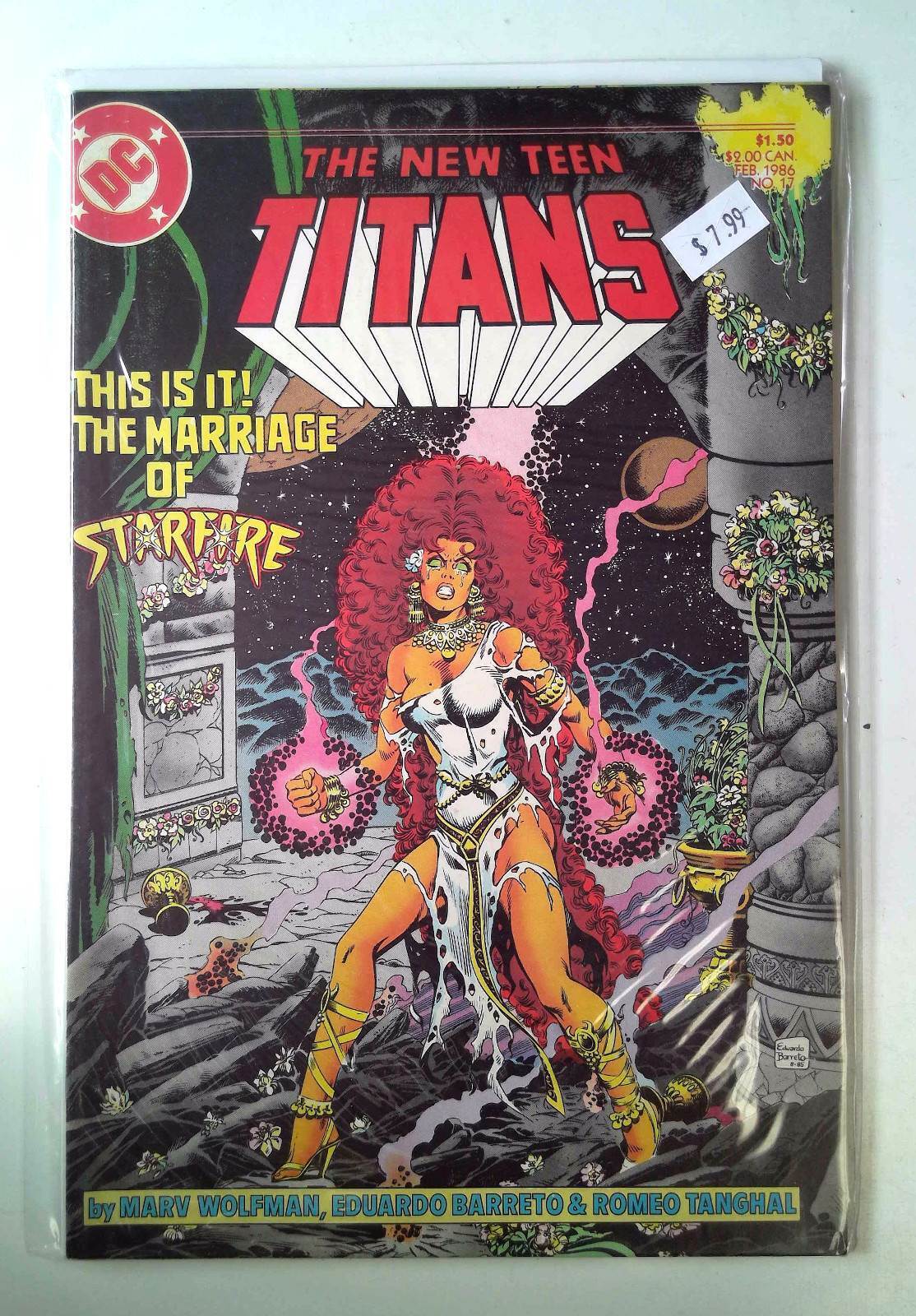 1986 The New Teen Titans #17 DC Comics VF+ 2nd Series 1st Print Comic Book