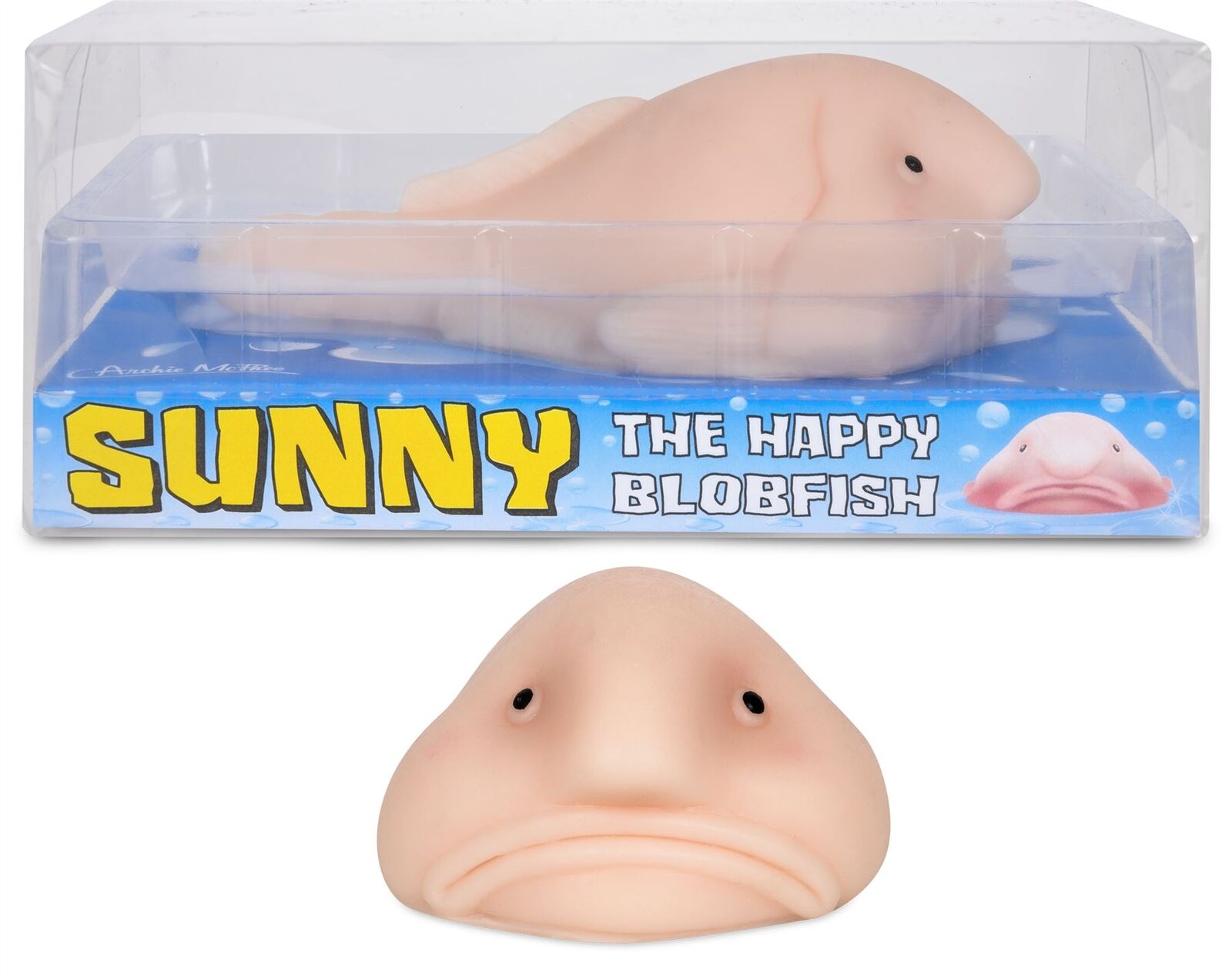 Sunny The Happy Blobfish by Accoutrements Novelty Toy Ugliest Ugly Fish 