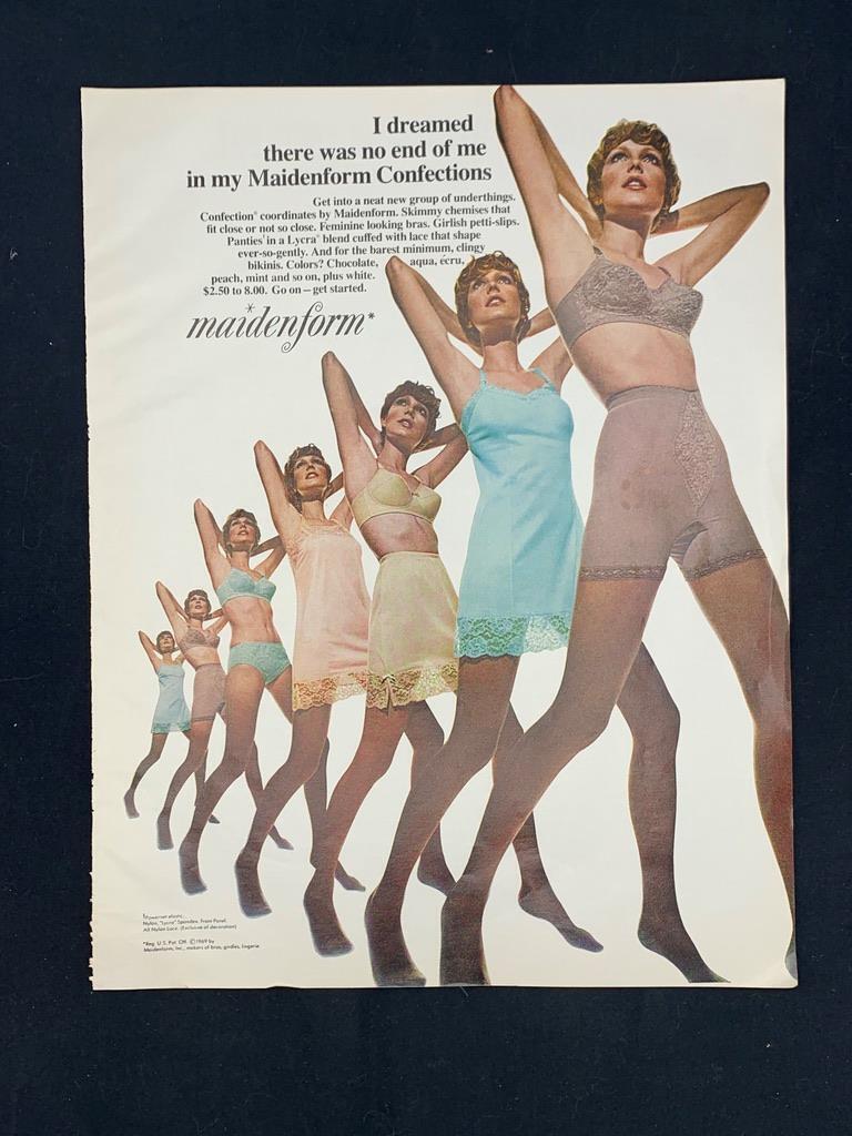 Magazine Ad*- 1969 - Maidenform Confections
