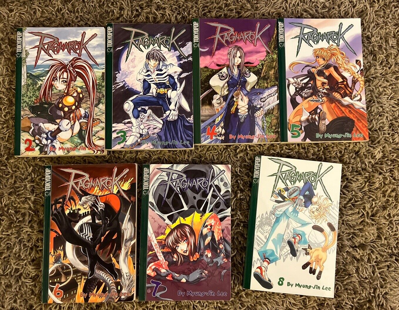 Tokyopop - Ragnarok Lot (7 Books)  Books 2-8, Manga - Myung-Jin Lee