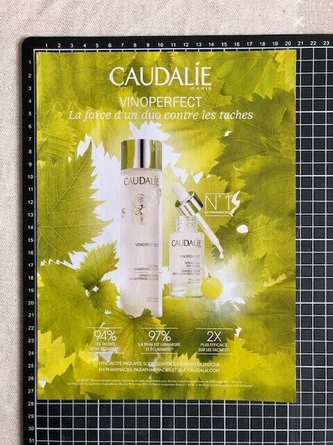 2018 Press Advertisement - Magazine Page - Caudalie Vinopect - French Ad