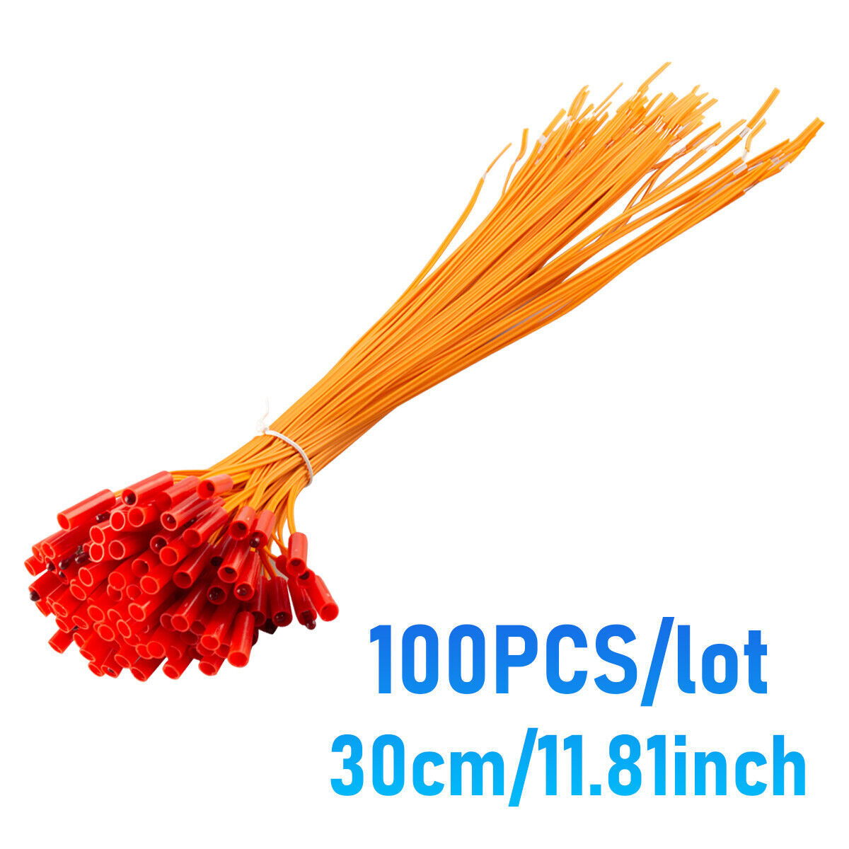 100pcs/lot 11.81in copper Remote Firework Firing system connect wire orange line