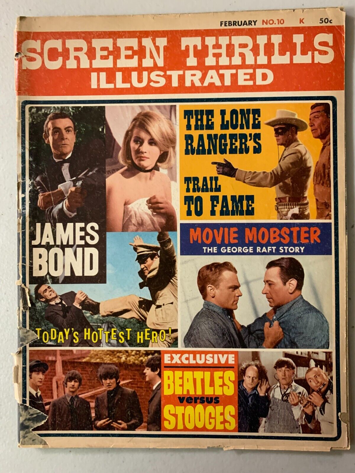 Screen Thrills Illustrated #10 last issue, Beatles, James Bond 2.0 (1965)